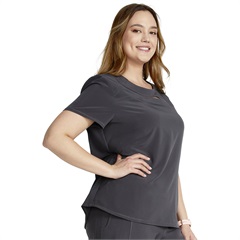 CKA672, Peek-a-Boo Stylized Scrub Top
